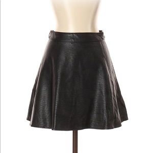 H&M faux leather skirt